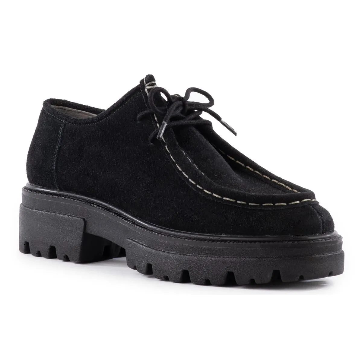 Toronto Womens Lace-Up Suede Oxfords