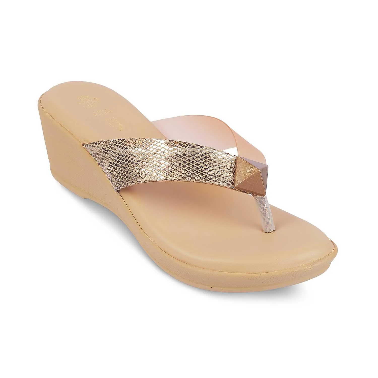 Tresmode Sledge Pink Women's Dress Wedge Sandals