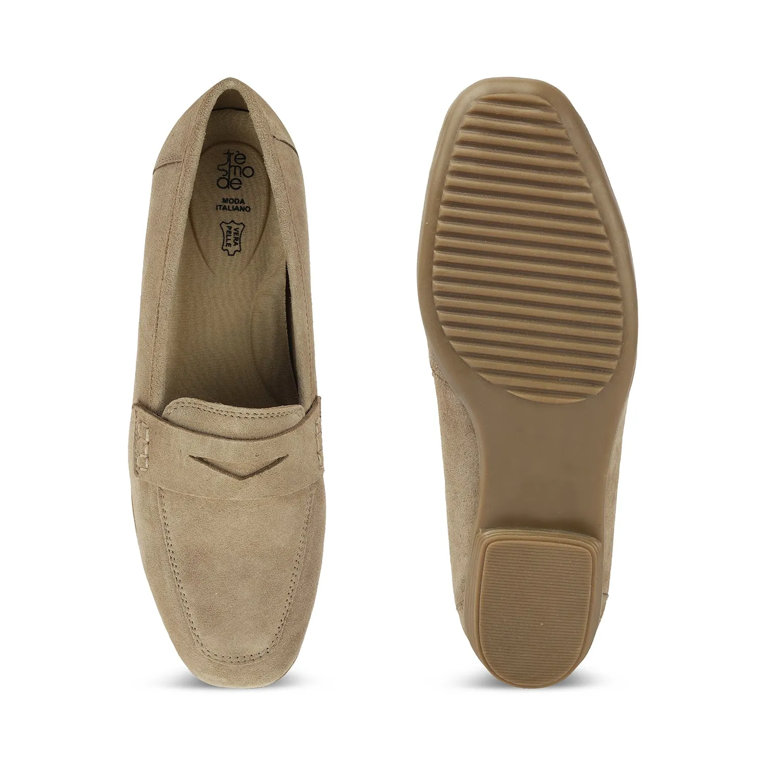 Tresmode Suave Beige Women's Casual Loafers