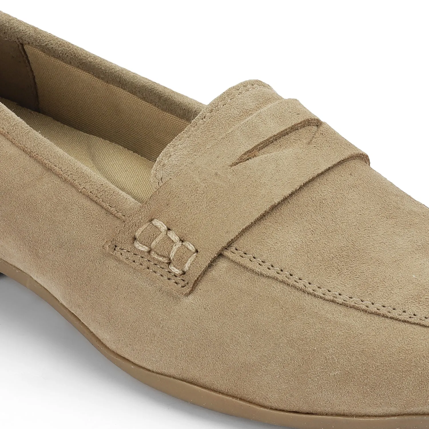 Tresmode Suave Beige Women's Casual Loafers