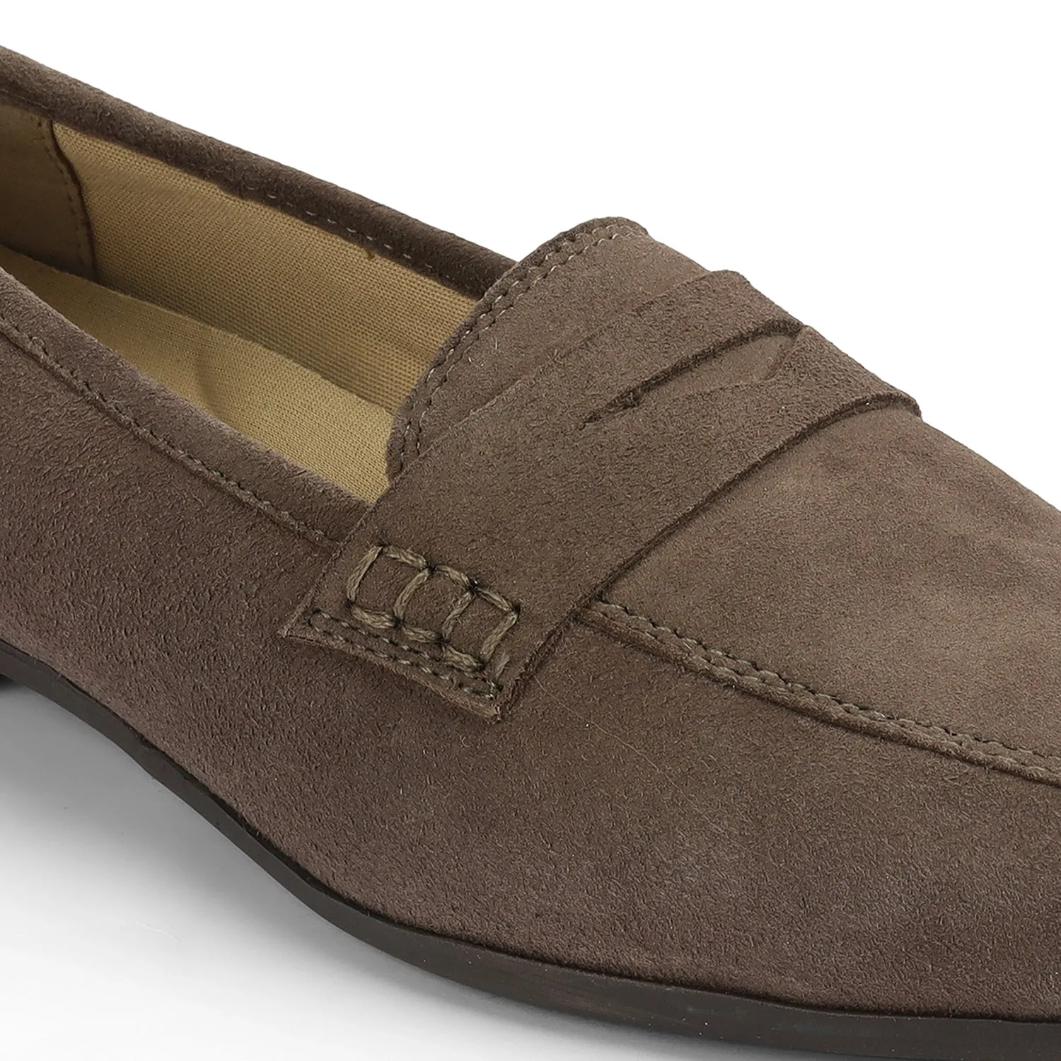 Tresmode Suave Brown Women's Casual Loafers