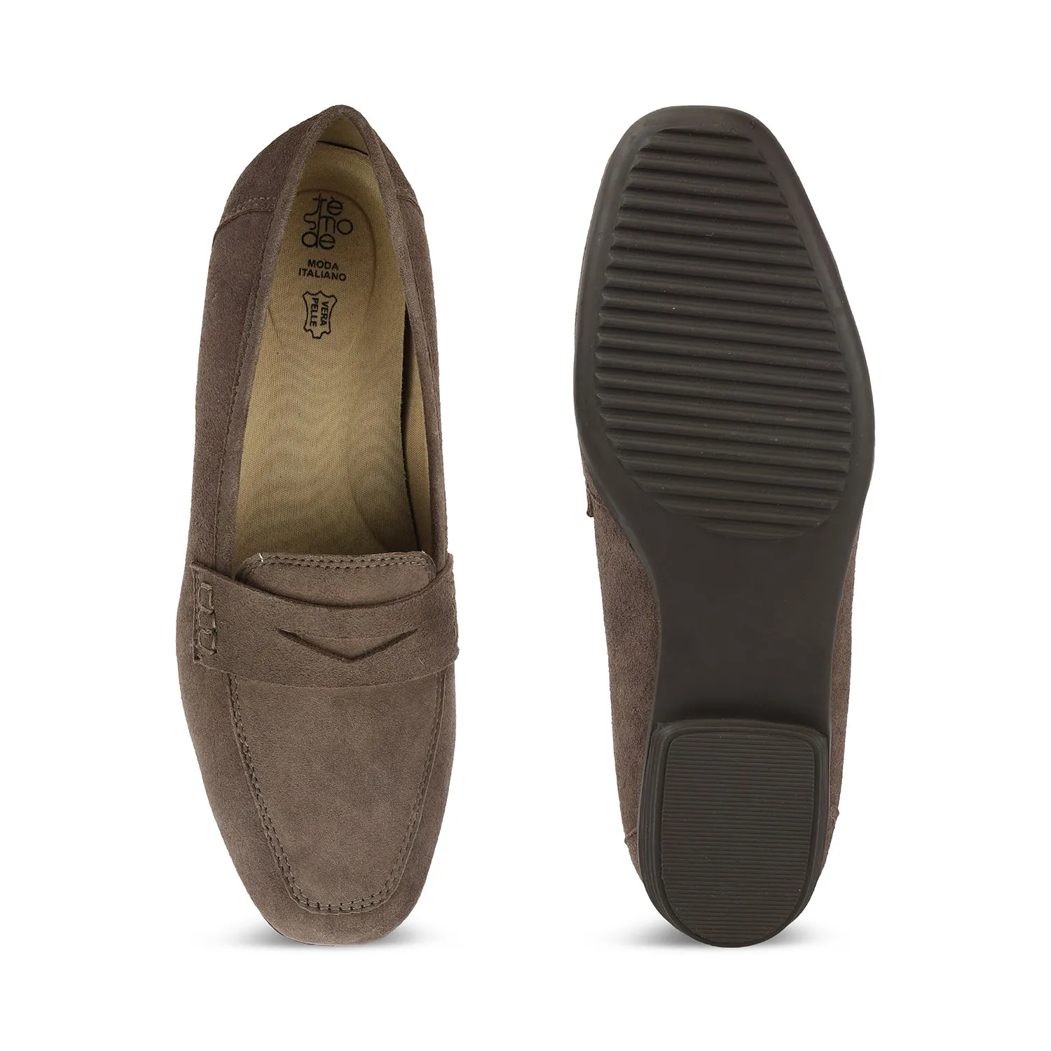 Tresmode Suave Brown Women's Casual Loafers