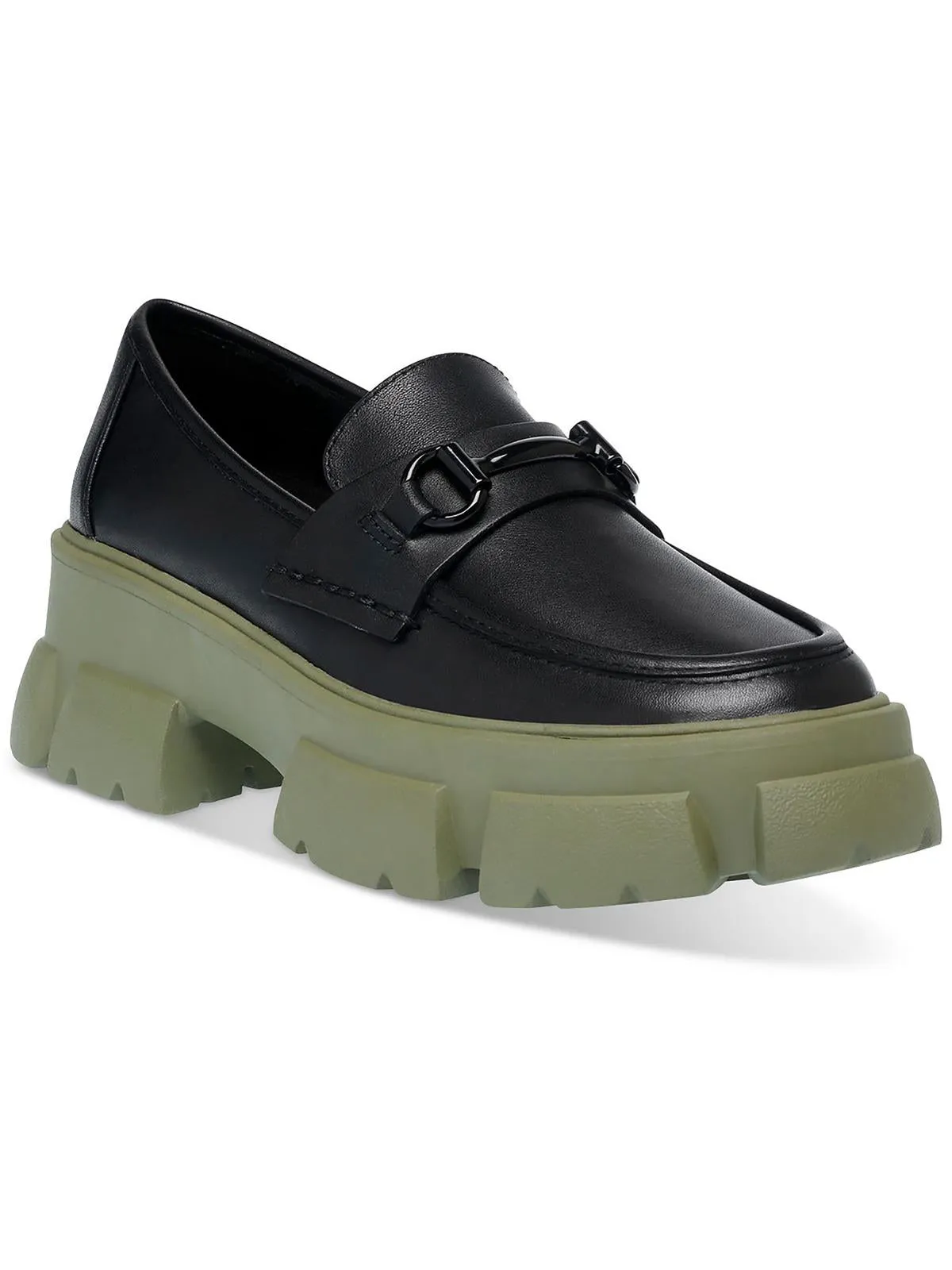 Trifecta Womens Patent Flatform Fashion Loafers
