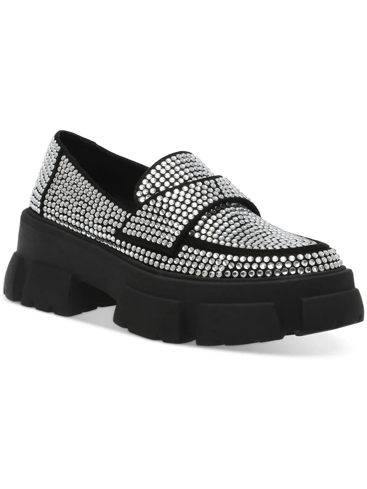 Trifecta Womens Patent Flatform Fashion Loafers