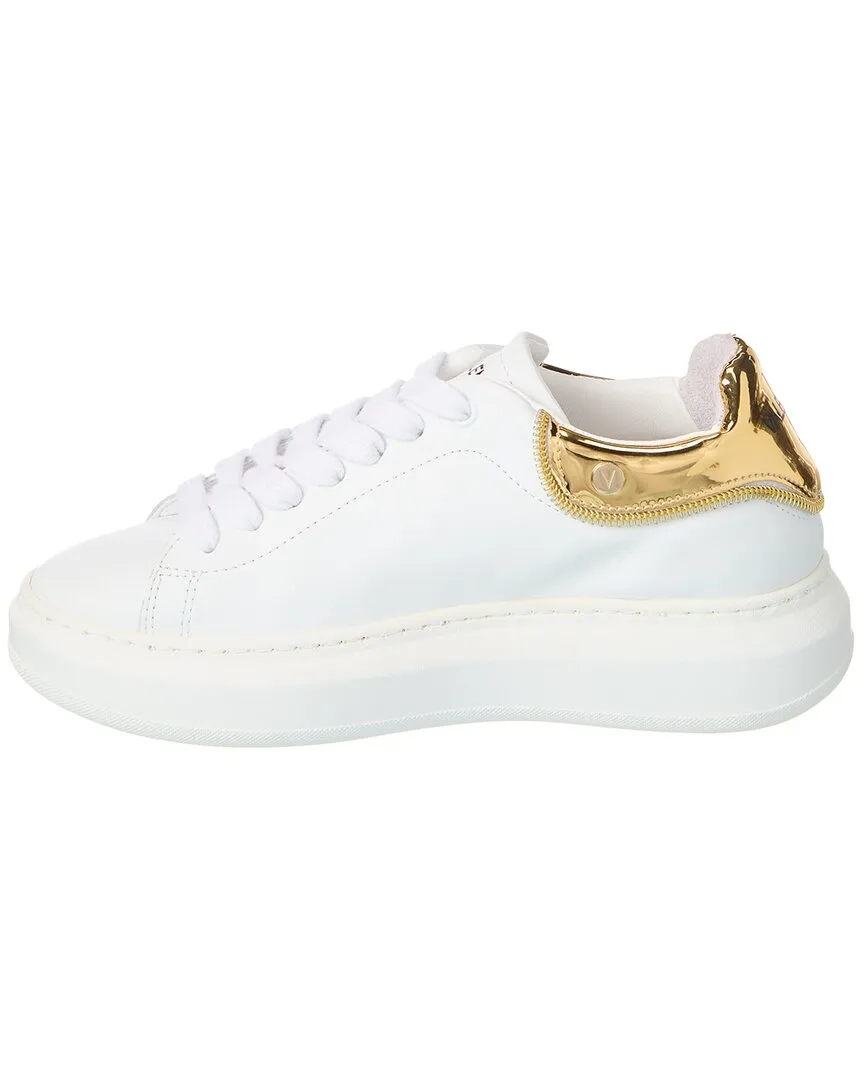 Valentino by Mario Valentino Fresia Zip Leather Sneaker