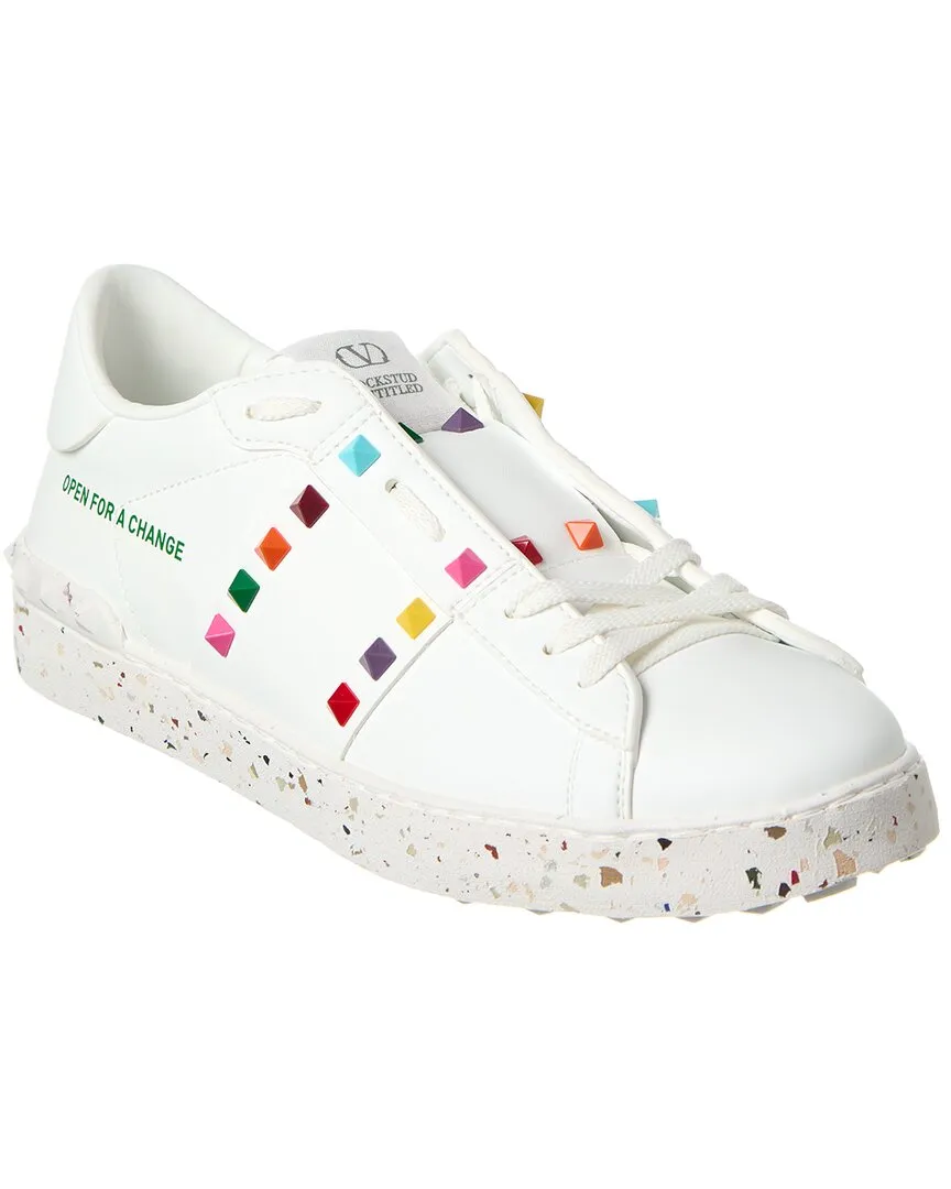 Valentino Open For A Change Leather Sneaker