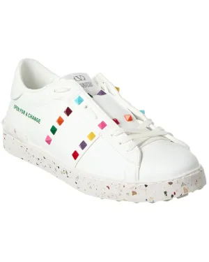Valentino Open For A Change Leather Sneaker