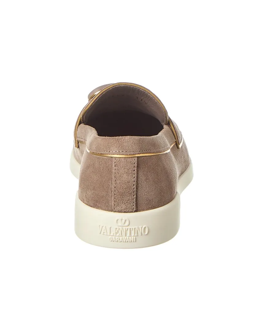 Valentino Suede & Leather Loafer