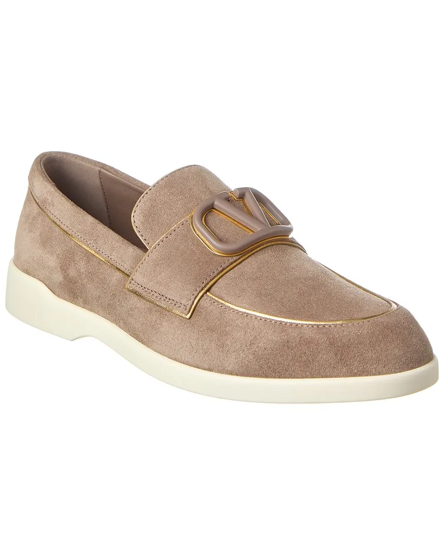 Valentino Suede & Leather Loafer