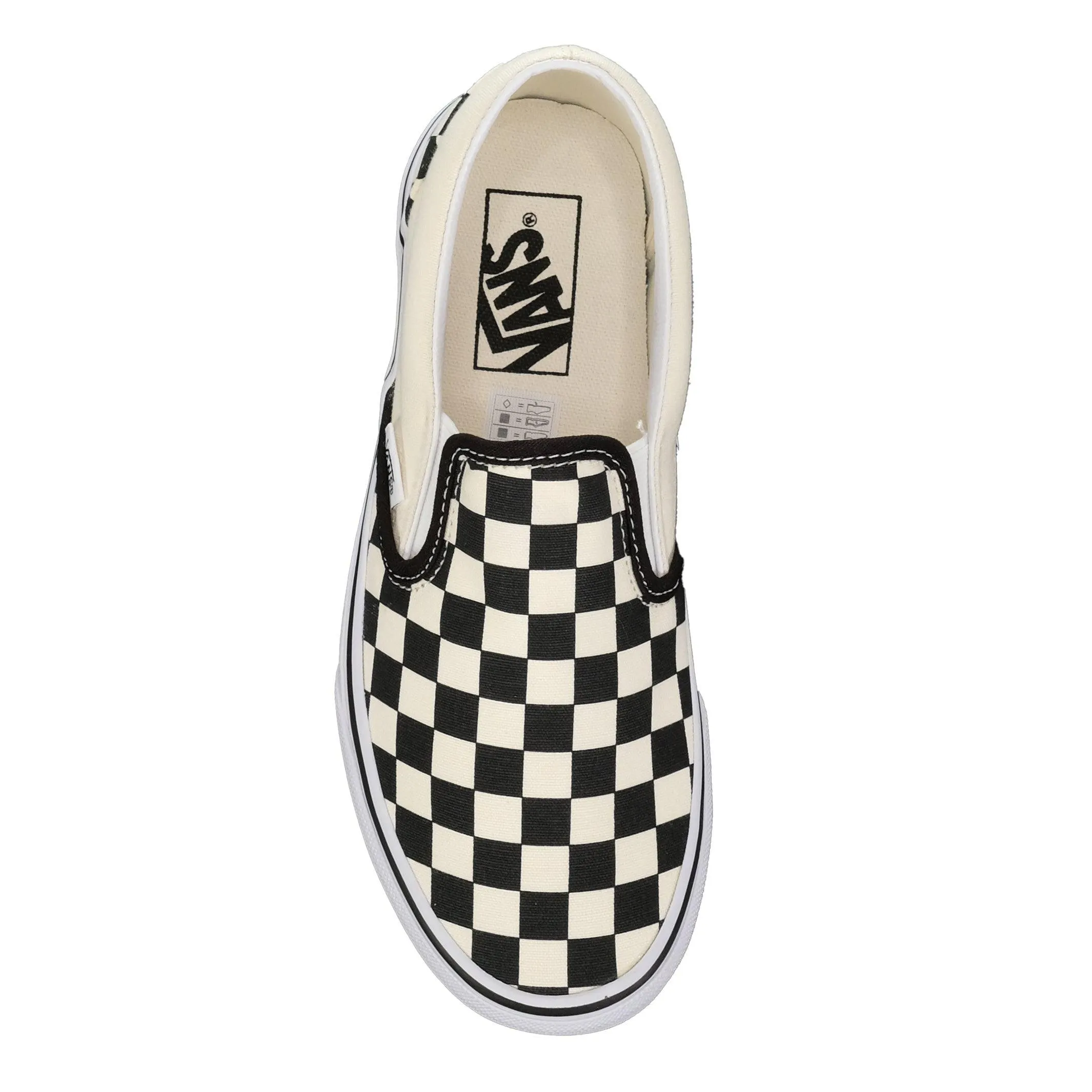 Vans Classic Slip-Ons Checkerboard Black/White Shoes_Vans