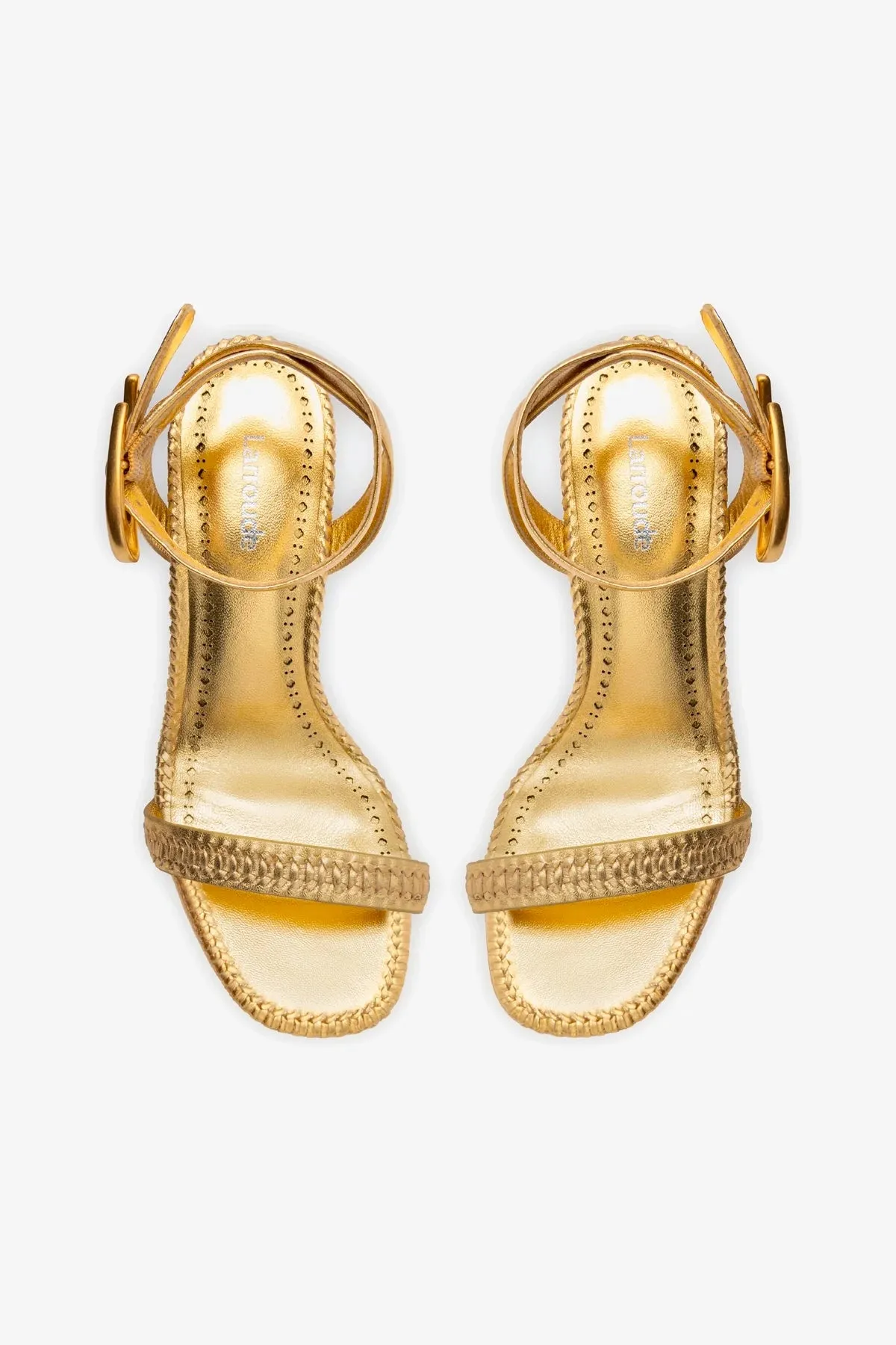 Verona Sandal In Gold Metallic Leather