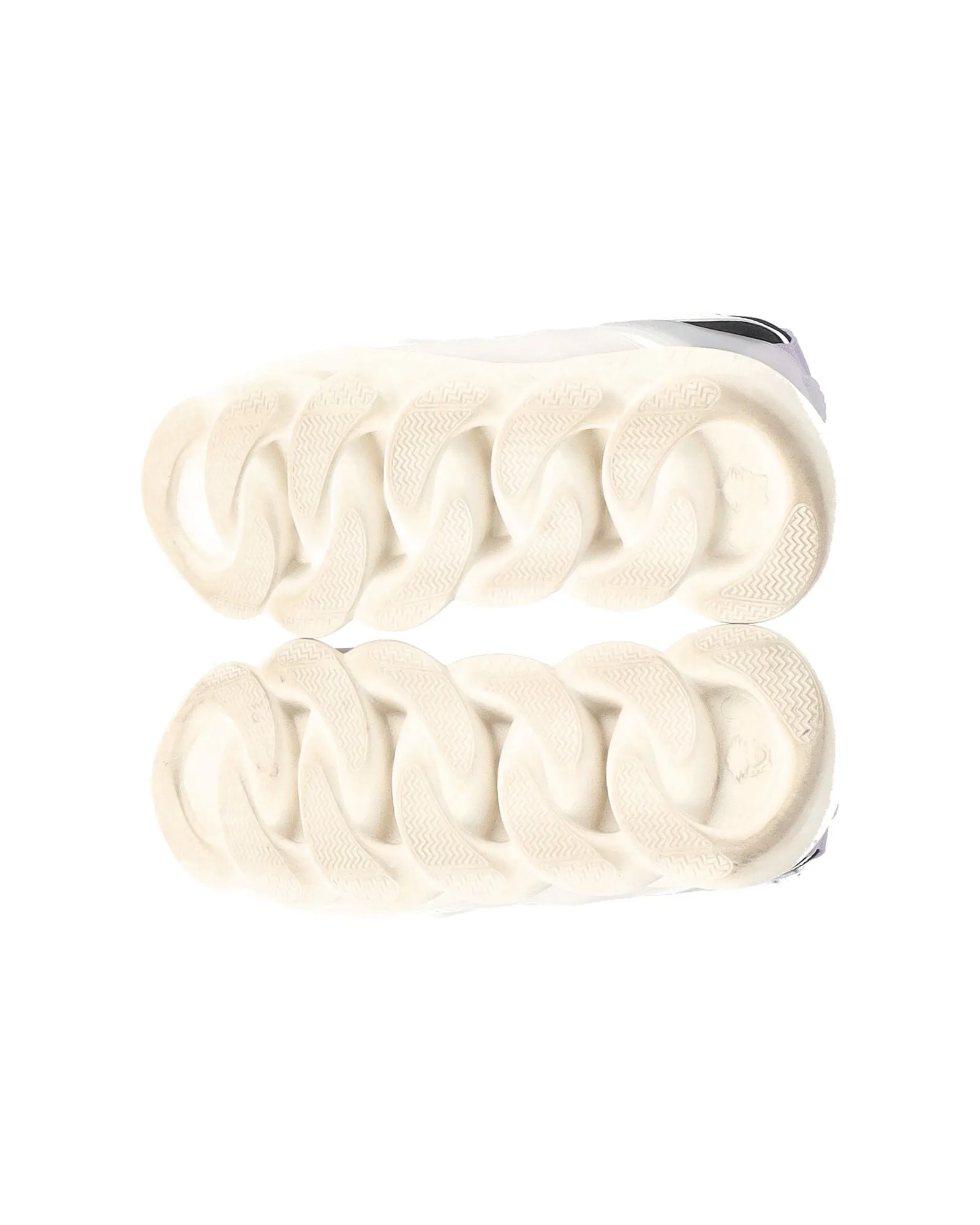 Versace Chain Reaction Sneakers in White Leather
