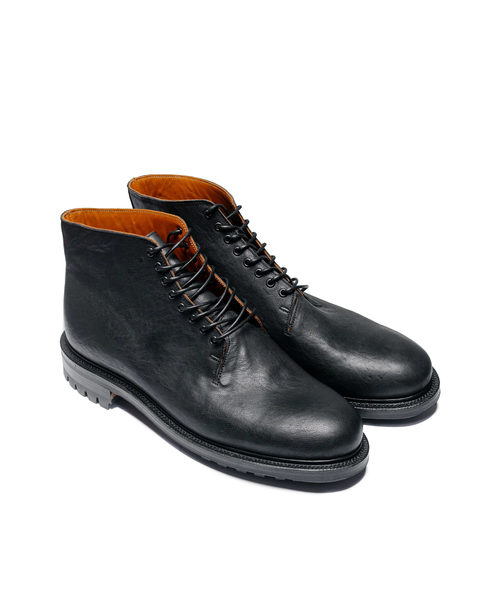 Viberg Wholecut Boot Nero Washed Kangaroo (Pre-Order)