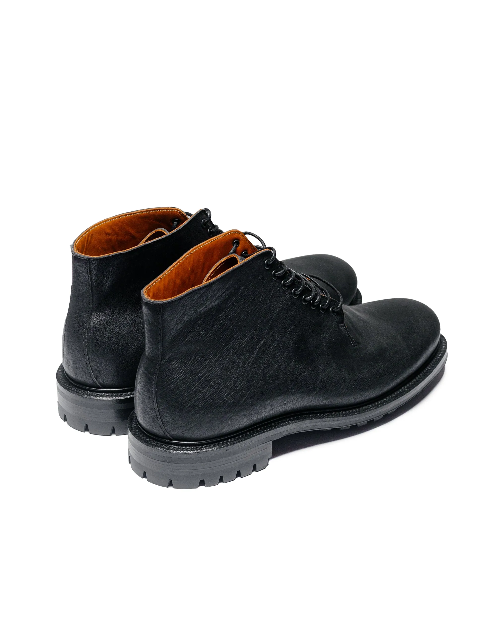 Viberg Wholecut Boot Nero Washed Kangaroo (Pre-Order)