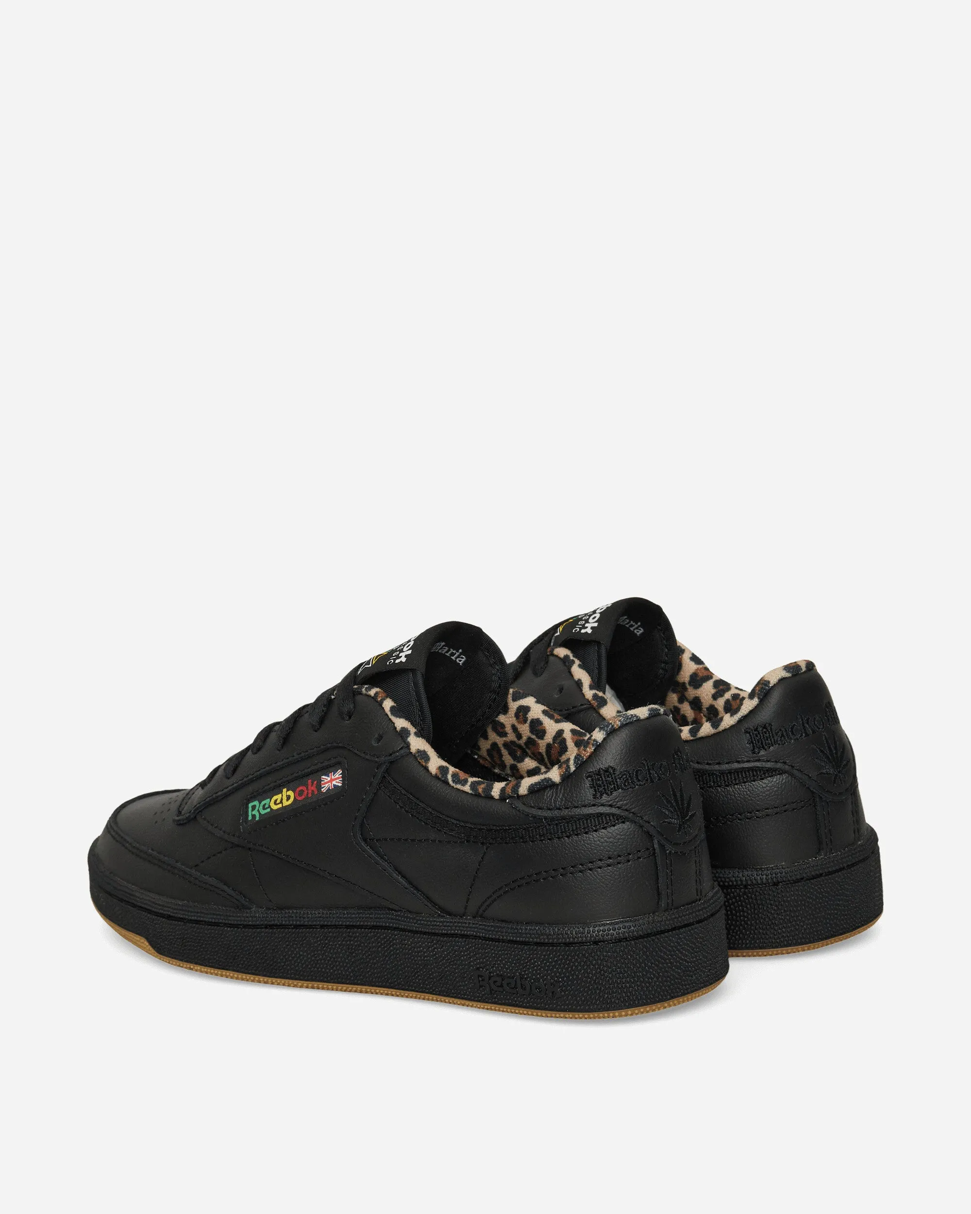 WACKO MARIA Club C 85 Vintage Sneakers Black / Leopard