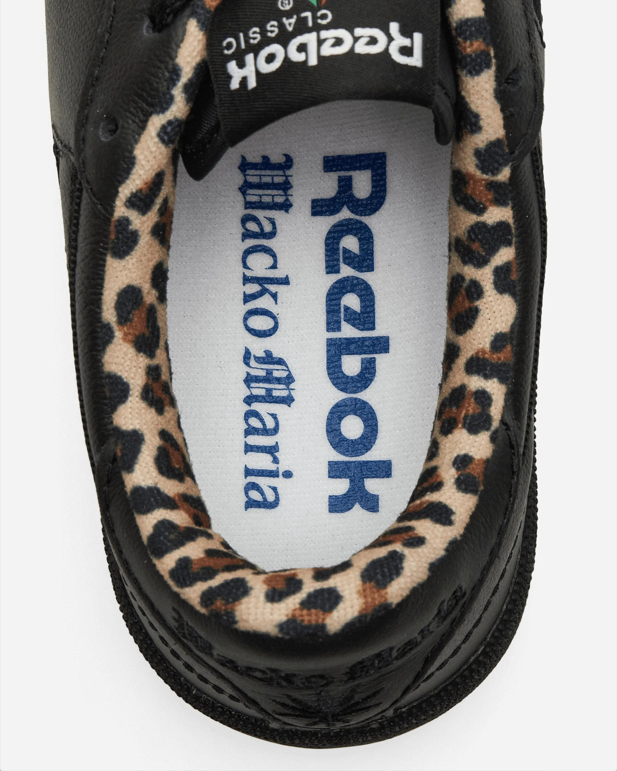 WACKO MARIA Club C 85 Vintage Sneakers Black / Leopard