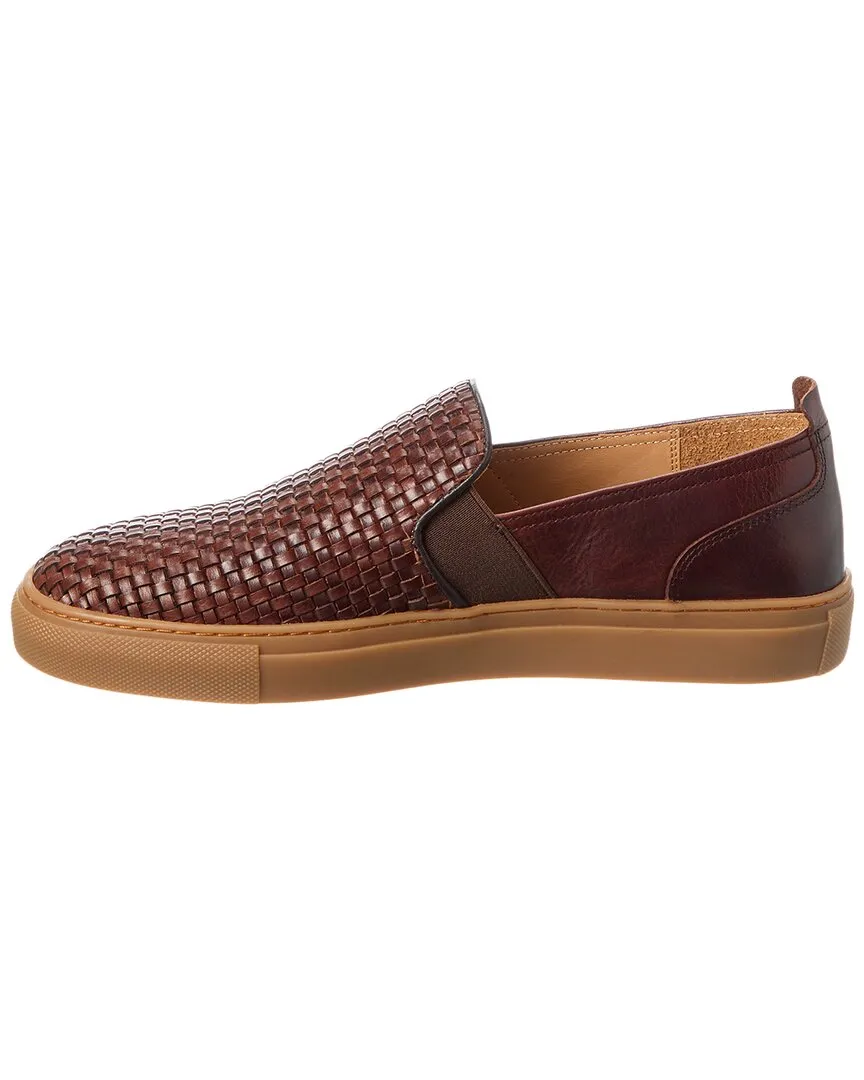 Warfield & Grand Woven Leather Slip-On Sneaker