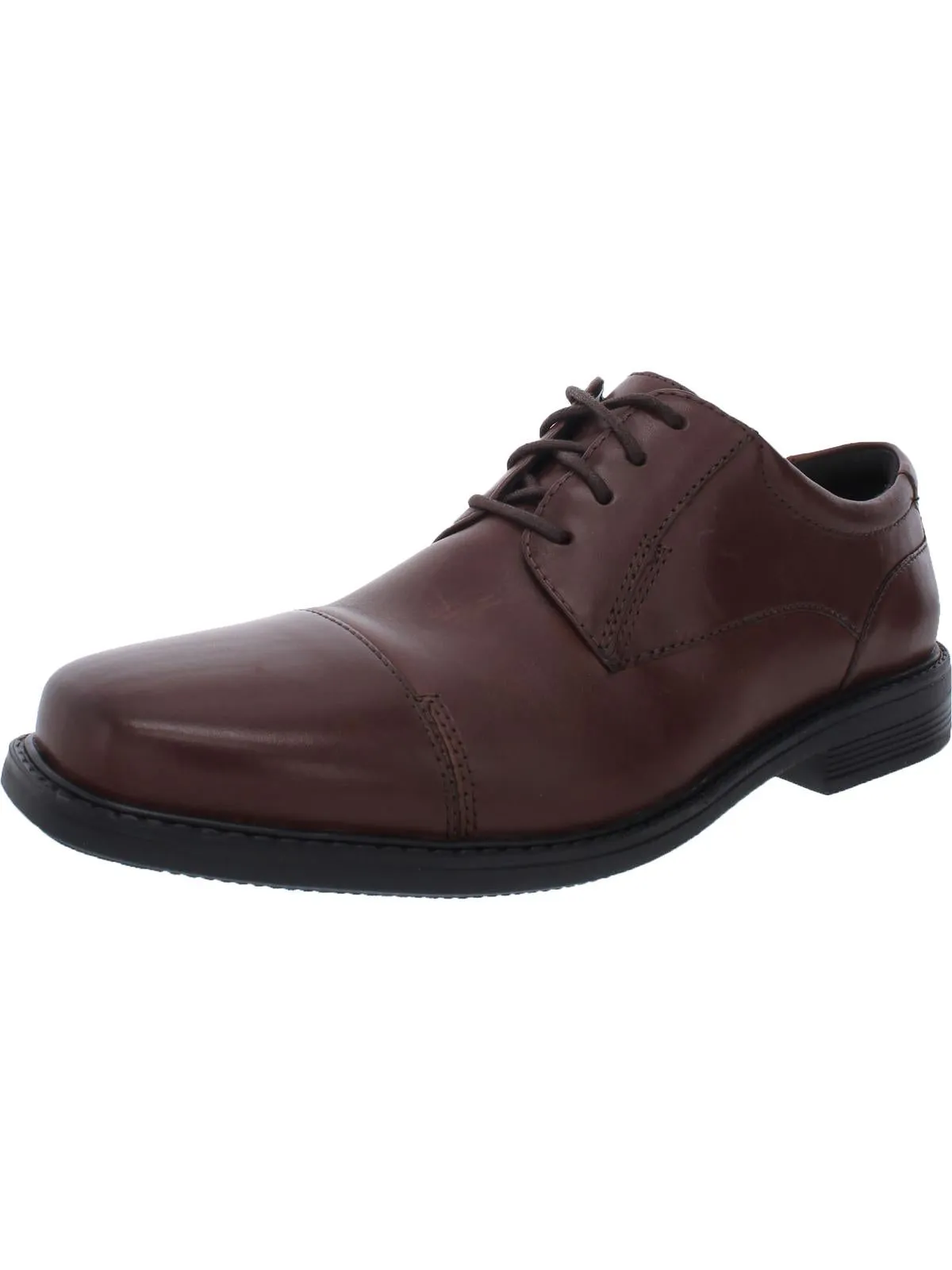 Wenham Cap Womens Leather Square Toe Cap Toe Oxfords