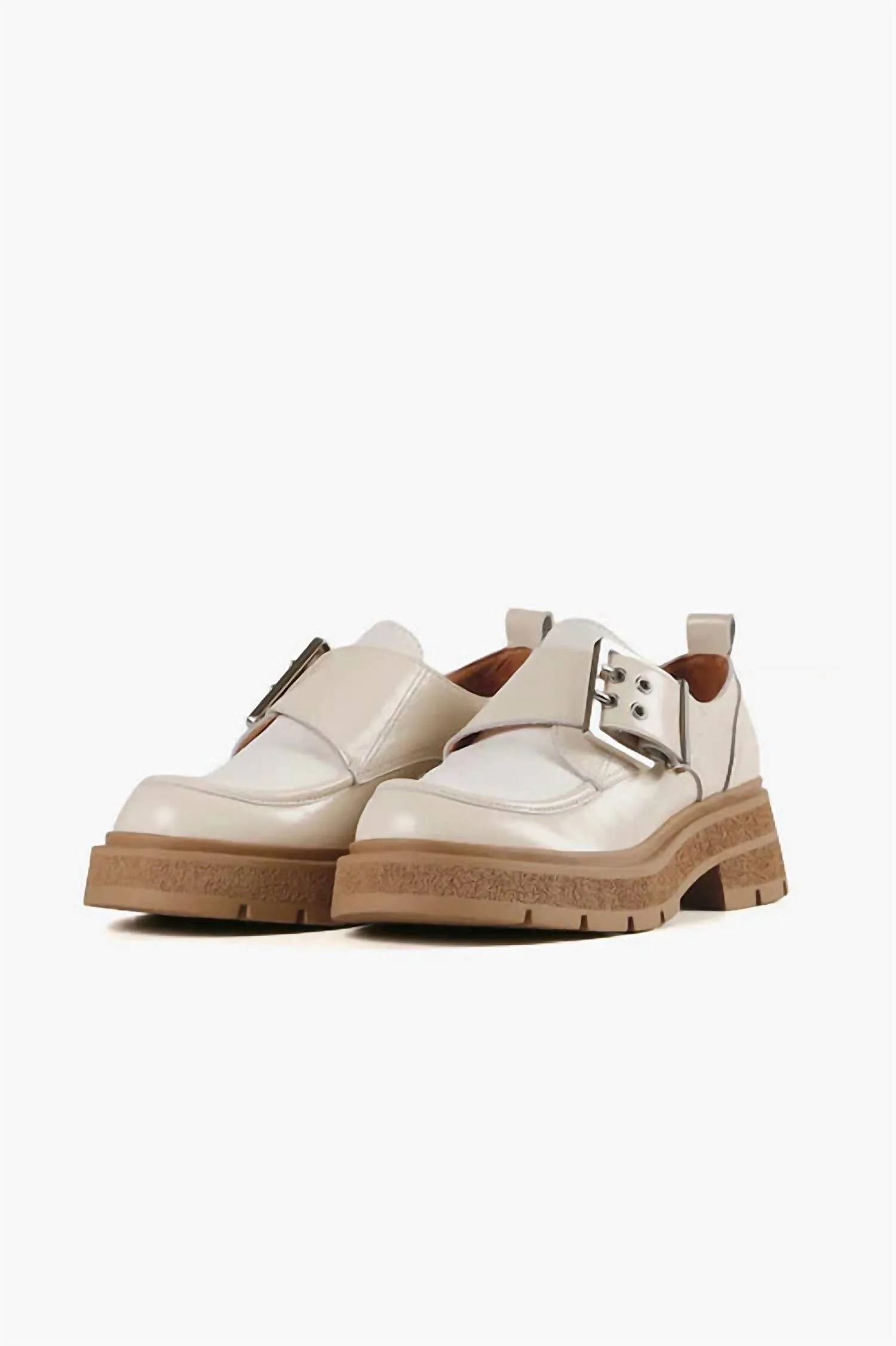Women Double Buckle Nulugg In Ivory