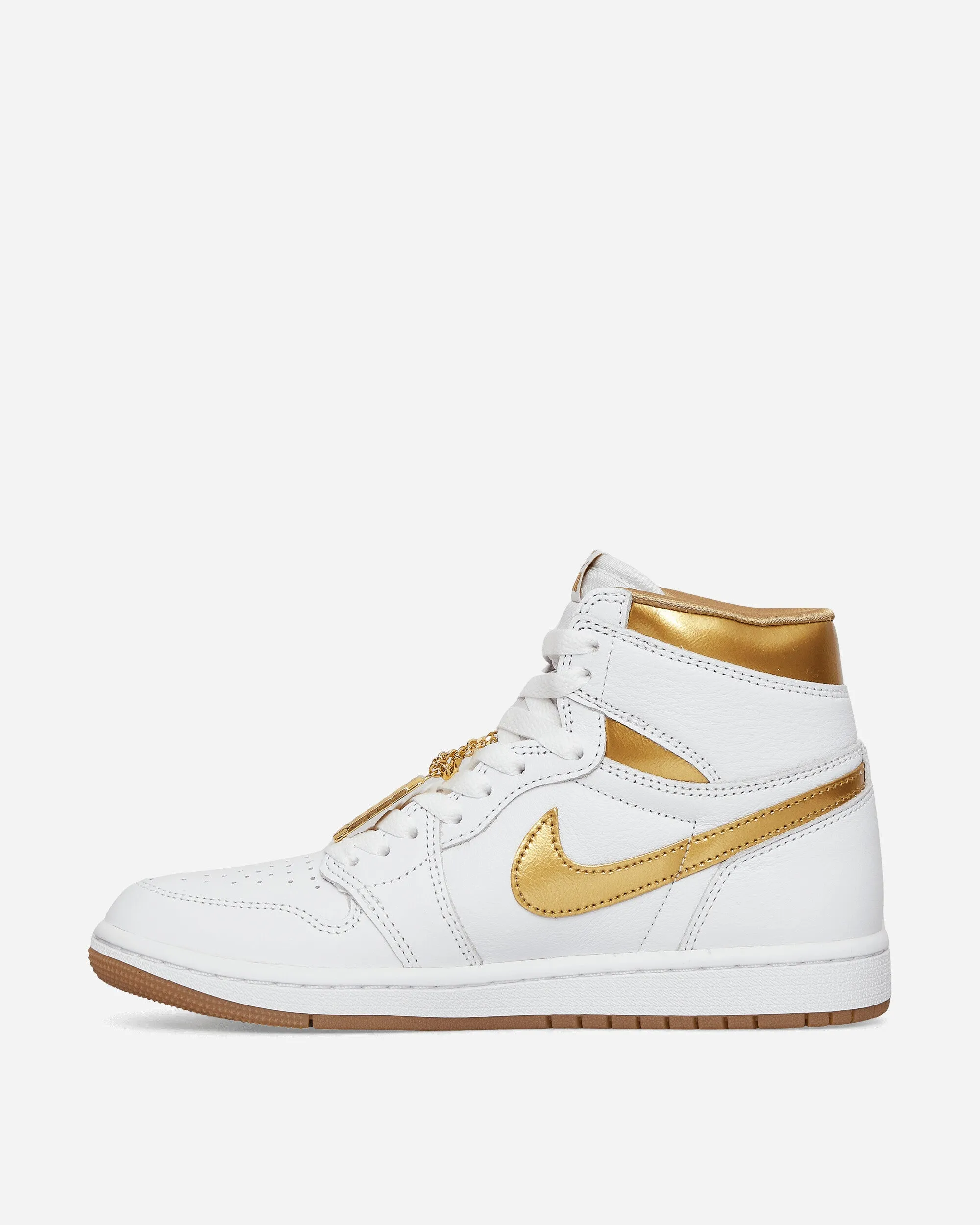 Women's Air Jordan 1 Retro High OG Sneakers White / Metallic Gold