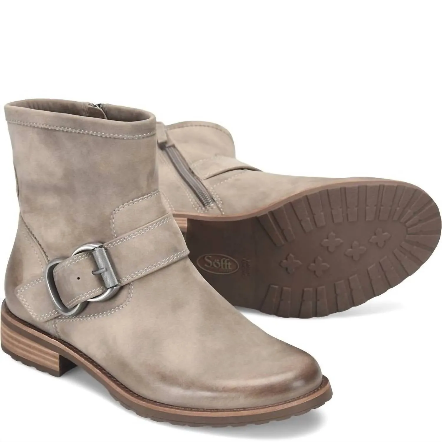 Women's Brie Moto Boot In Rock Grey