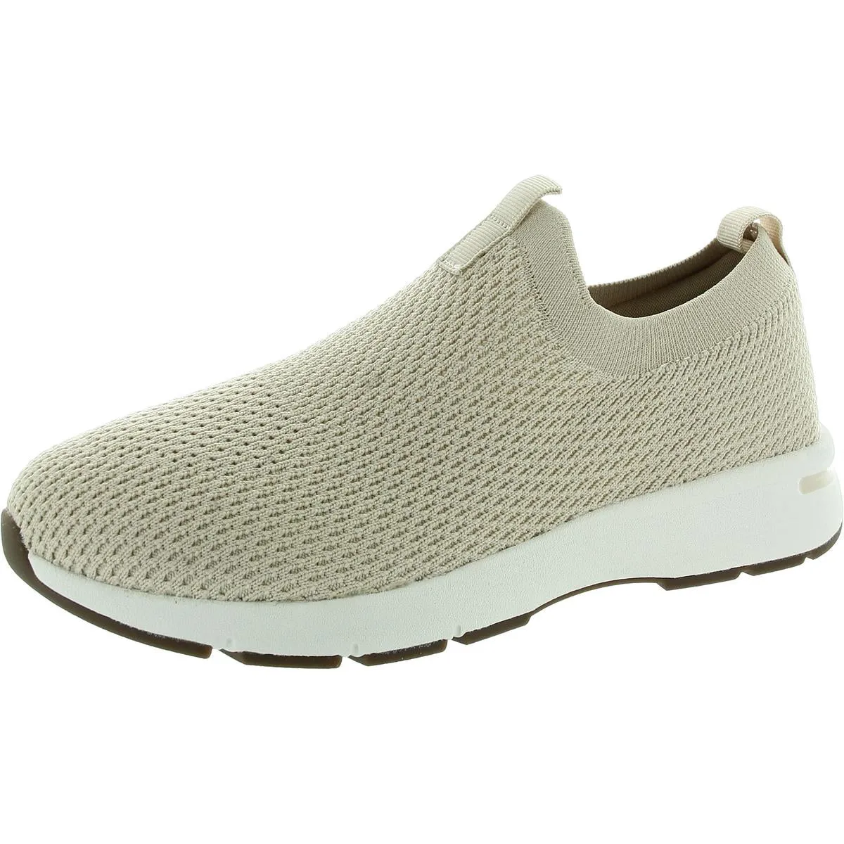 Womens Cushioned Footbed Man Made Slip-On Sneakers