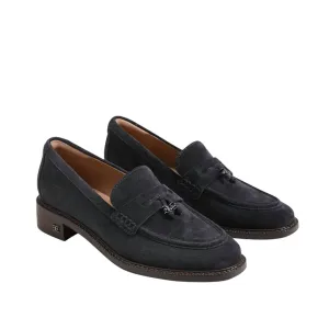 Women's Denise Tassel Penny Loafer In Blue Suede