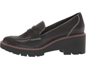 Women's Dulce Loafers In Black Leather / Calf Leather