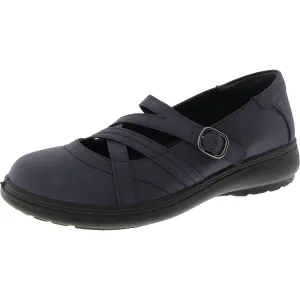 Womens Faux Leaher Slip On Mary Janes