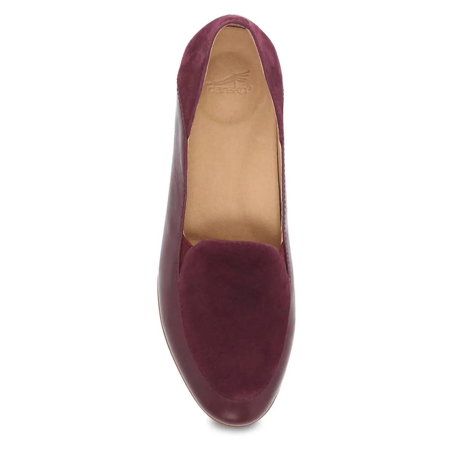 Women's Lace Leather Moc Loafer In Glazed Wine