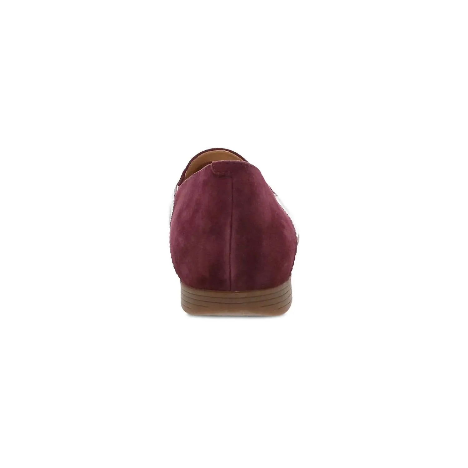 Women's Lace Leather Moc Loafer In Glazed Wine