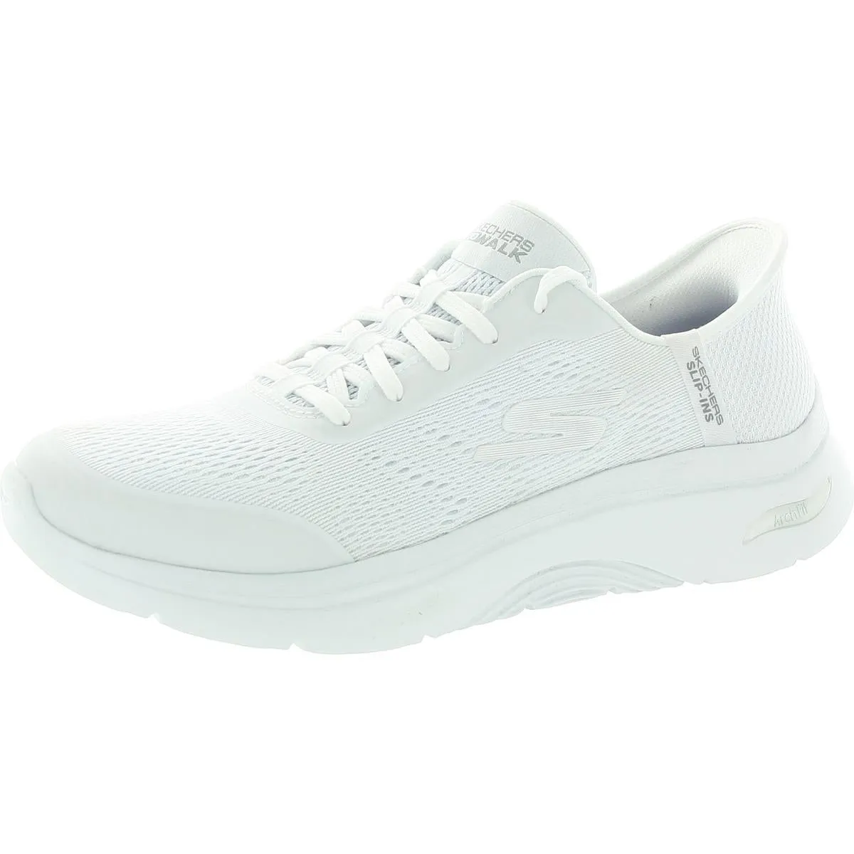 Womens Lace-Up Man Made Slip-On Sneakers