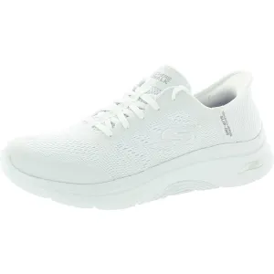 Womens Lace-Up Man Made Slip-On Sneakers