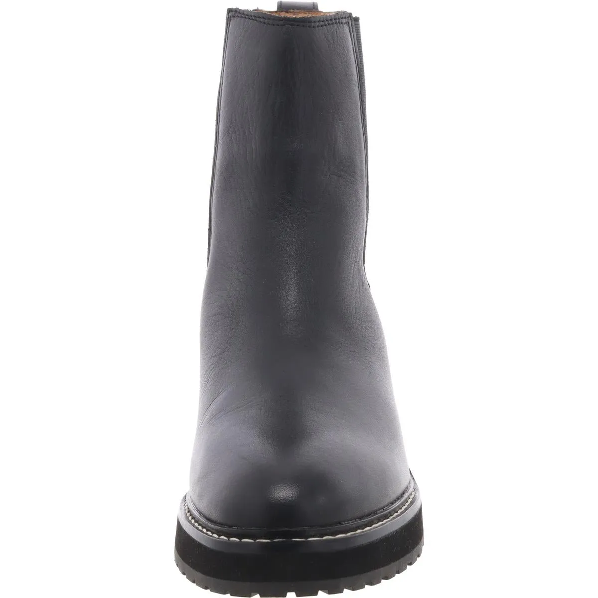 Womens Stretch Leather Chelsea Boots