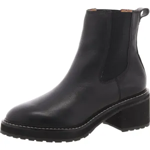 Womens Stretch Leather Chelsea Boots