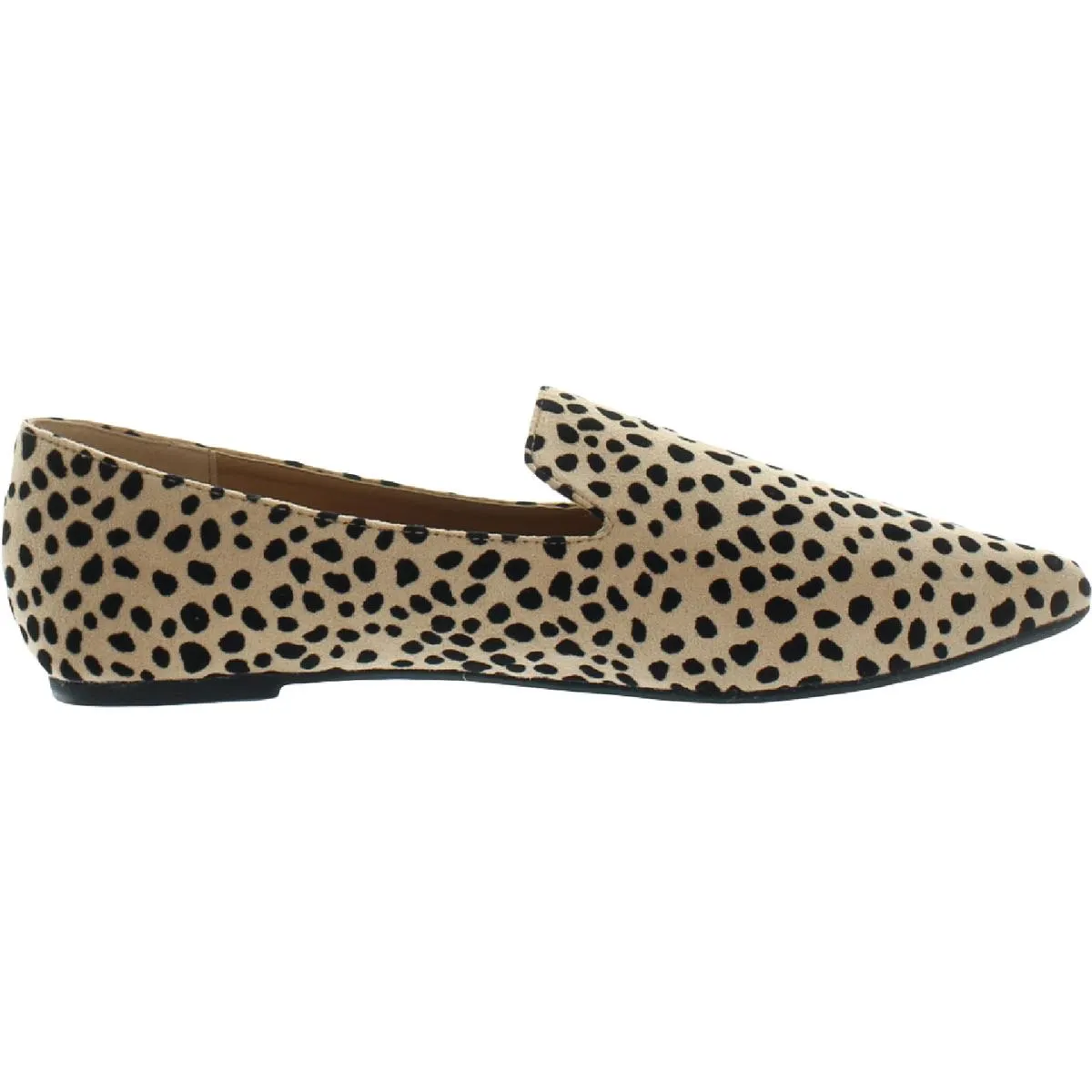 Womens Suede Pointed Toe Loafers