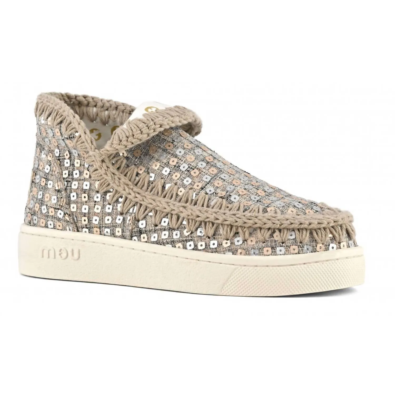 Women's Summer Eskimo Woven Textiles Sneaker In Gold
