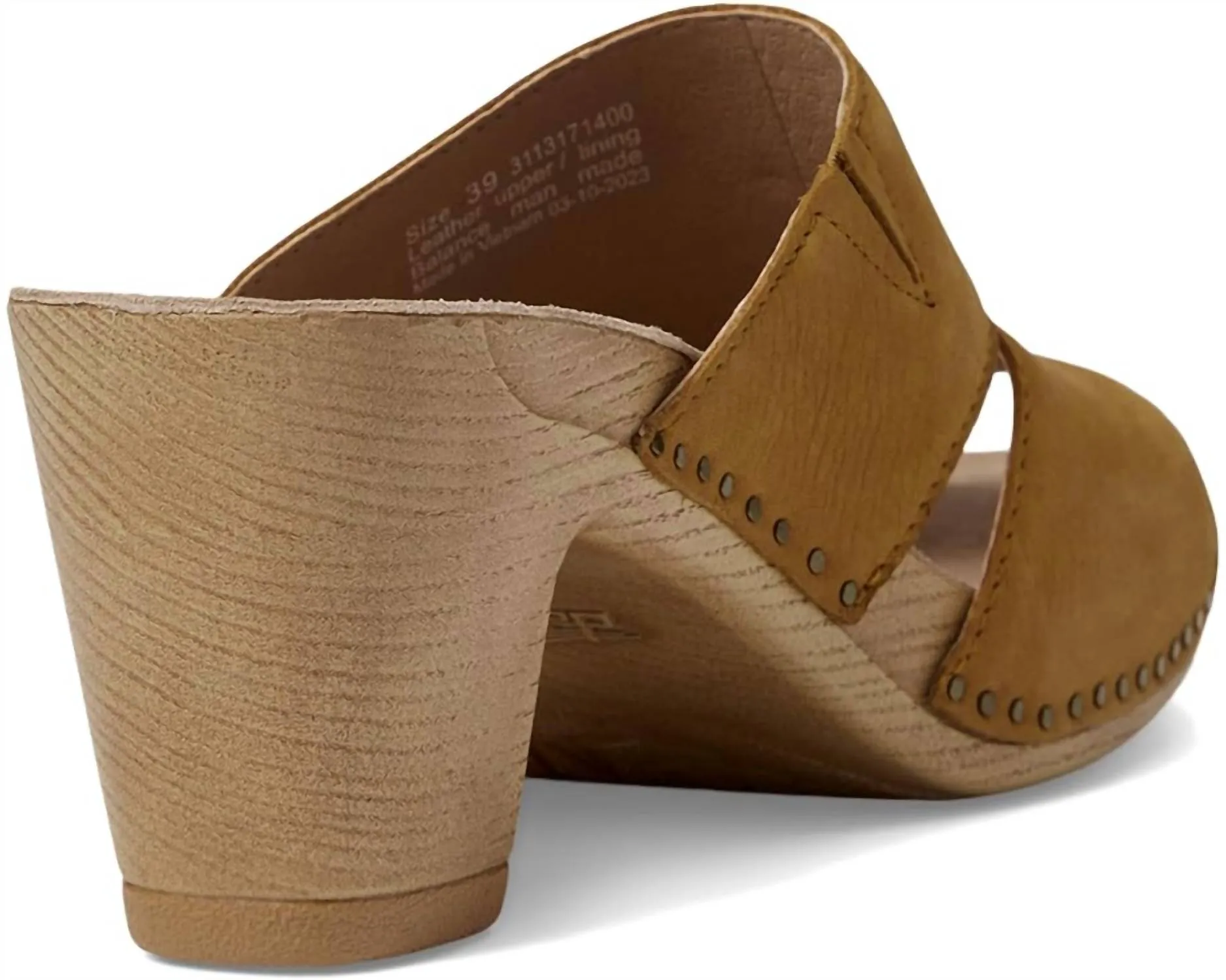 Women's Tandi Heeled Sandal In Yellow Milled Nubuck