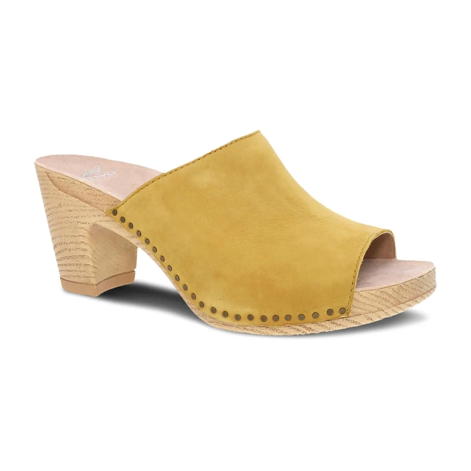 Women's Tandi Heeled Sandal In Yellow Milled Nubuck