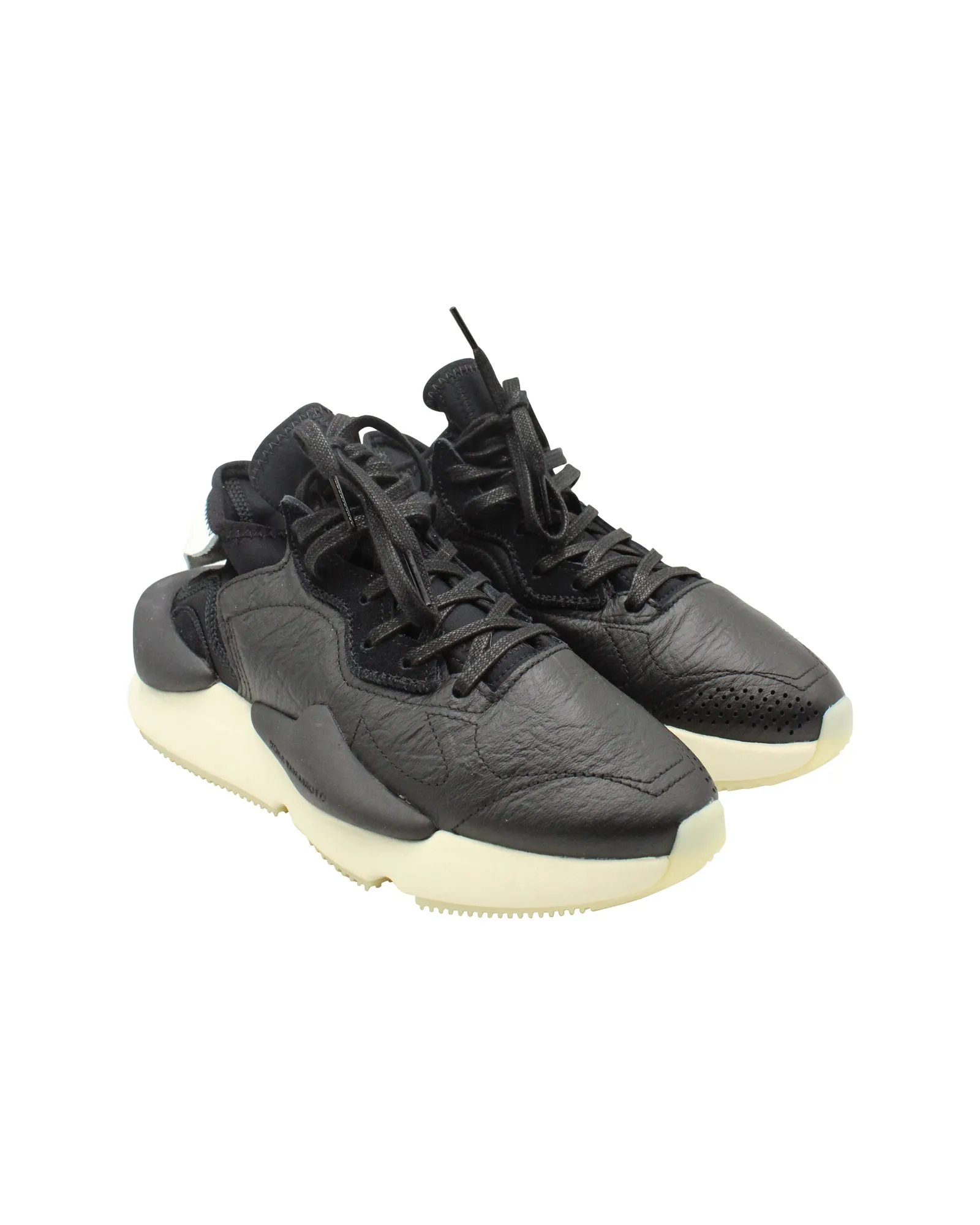 Y-3 Kaiwa  GX1053 Low-Top Sneakers in Black Leather