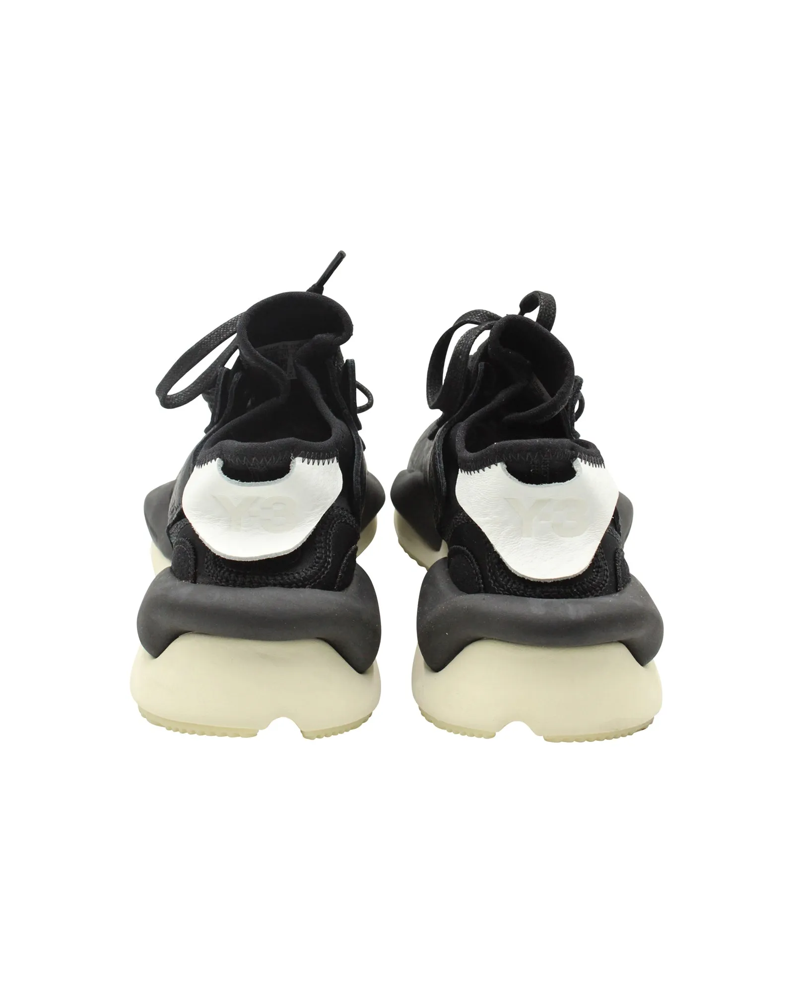 Y-3 Kaiwa  GX1053 Low-Top Sneakers in Black Leather