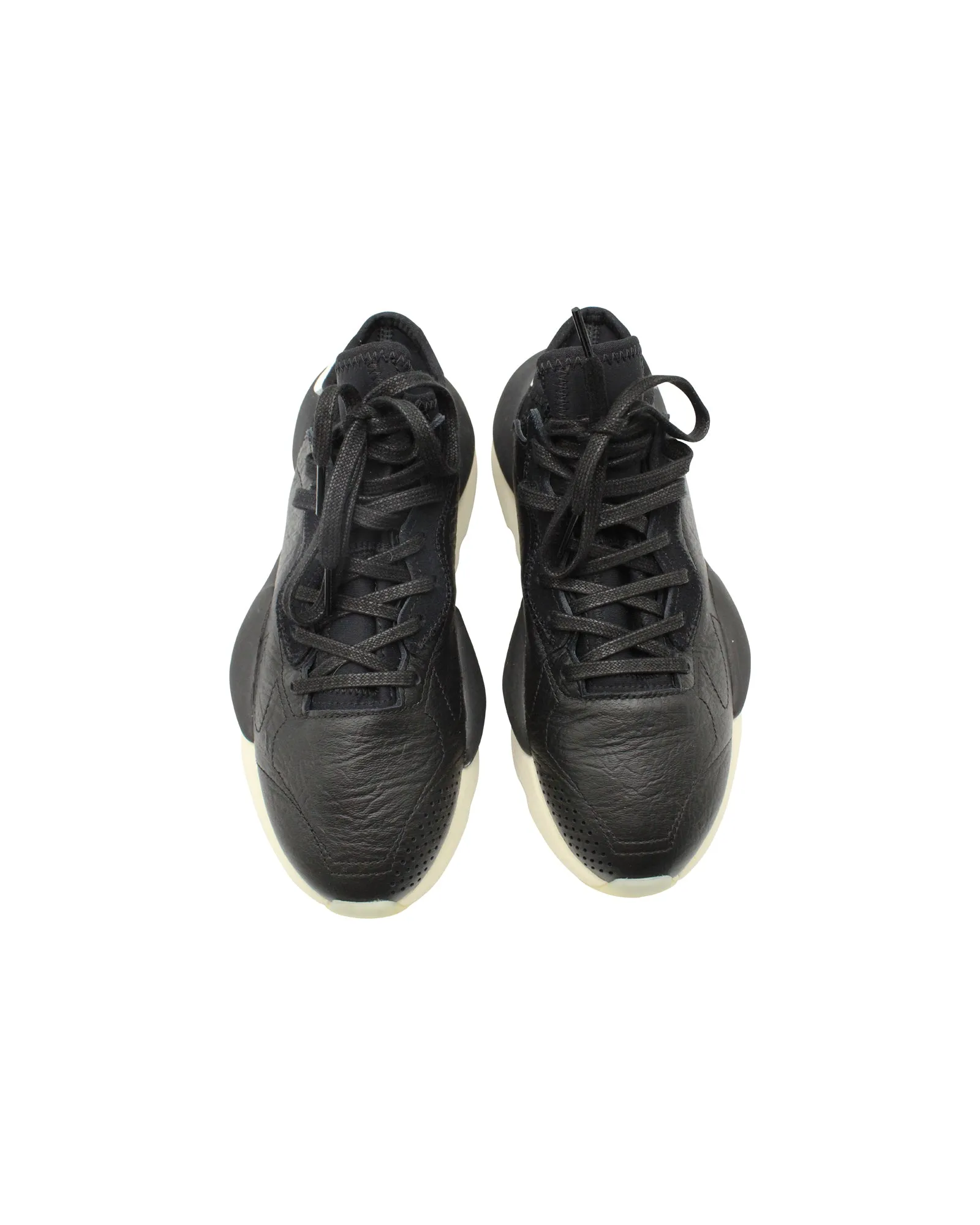 Y-3 Kaiwa  GX1053 Low-Top Sneakers in Black Leather
