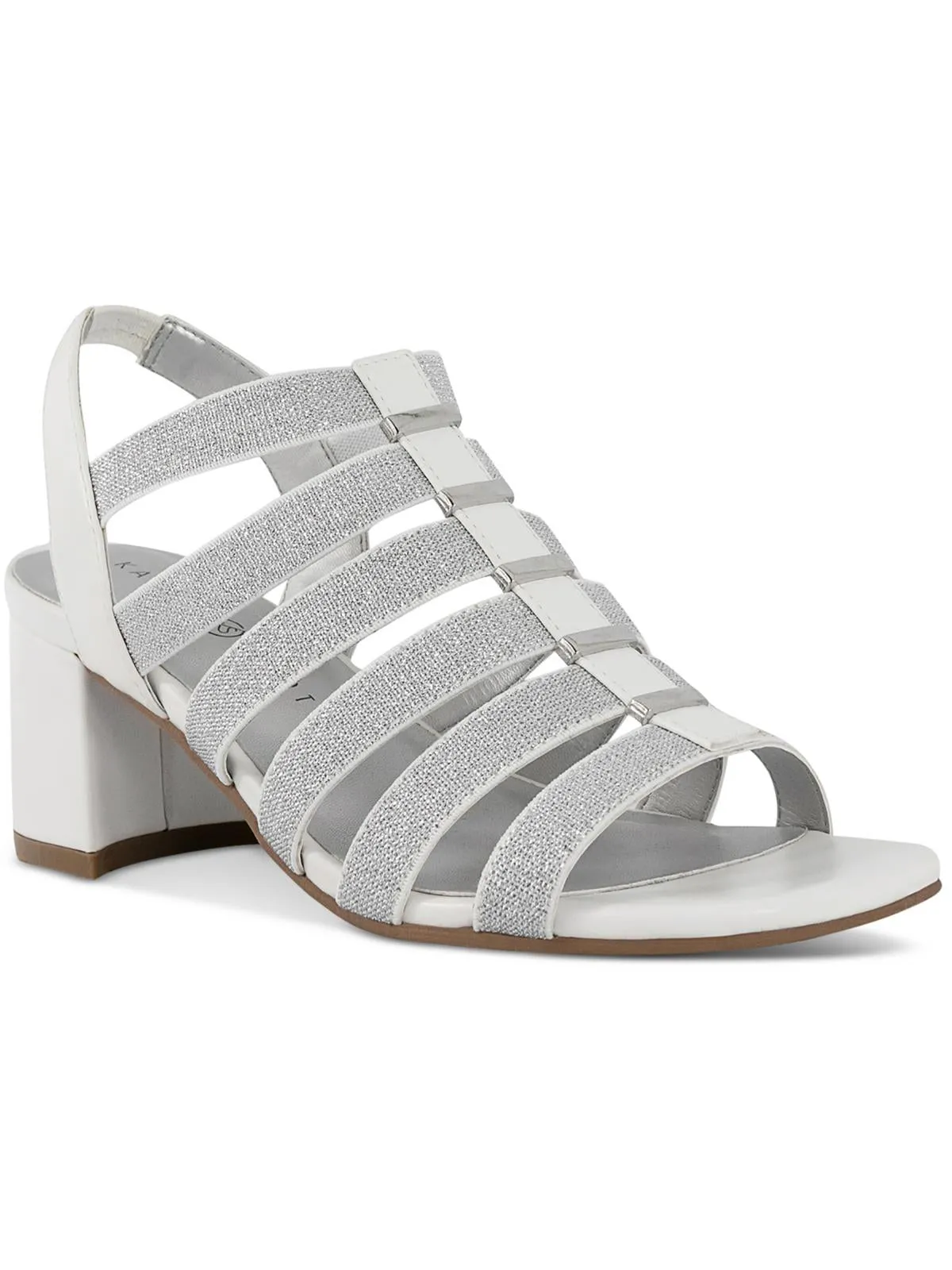 Yahnnie Womens Strappy Slingback Block Heel