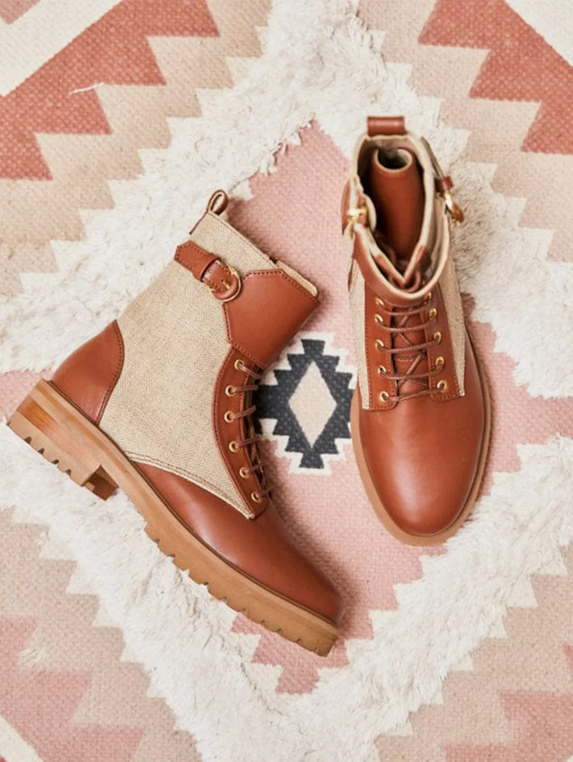 York Recycled Grain Leather Vegan Boots | Camel