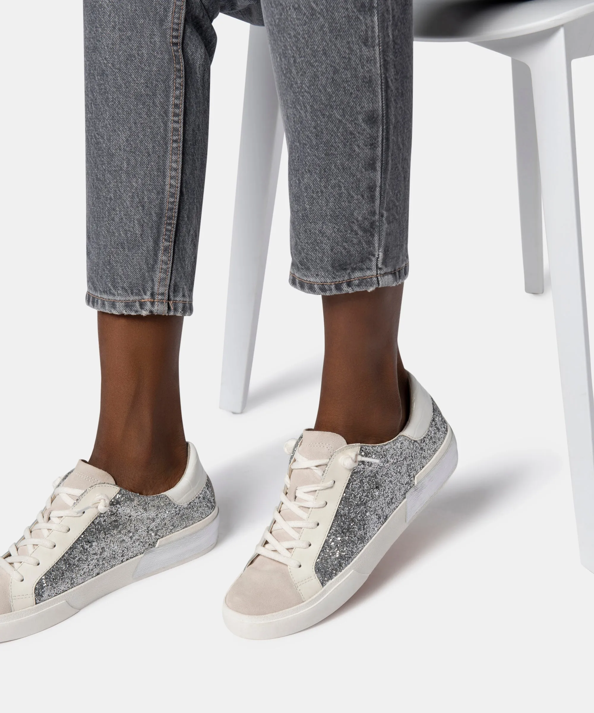 ZINA SNEAKERS SILVER GLITTER